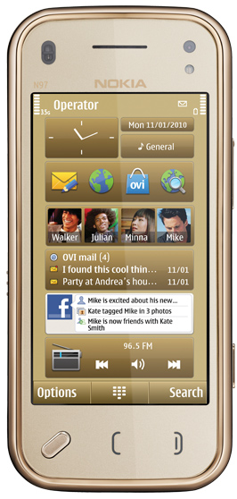 Смартфон NOKIA N97 mini (Gold Edition)