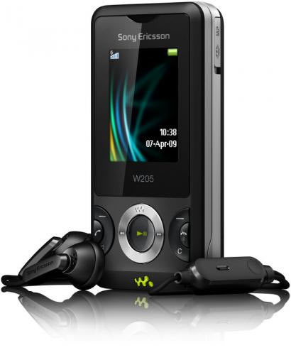 Мобильный телефон SONY ERICSSON W205 Kit (black) Диагональ дисплея 1.8