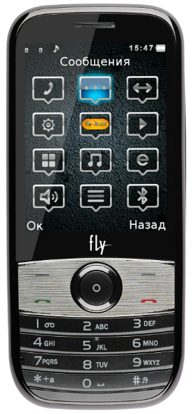 Мобільний телефон FLY B300 Duos (сірий)