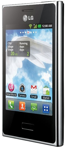 Смартфон LG E400 Optimus L3 (black) Вбудована пам’ять, Гб 1