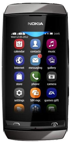 Мобільний телефон NOKIA Asha 306 (темно сірий)