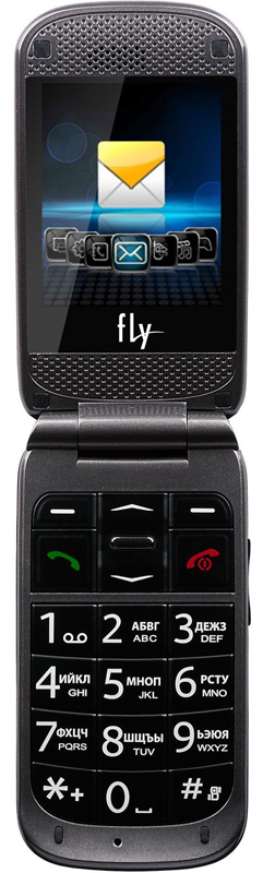 Мобільний телефон FLY EZZY Flip Dual Sim (black)