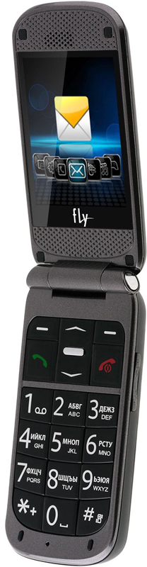 Фото 1 Мобільний телефон FLY EZZY Flip Dual Sim (black)