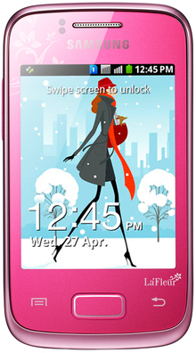 Смартфон SAMSUNG GT-S6102 TIA Duos Galaxy Y (romantic pink) La Fleur