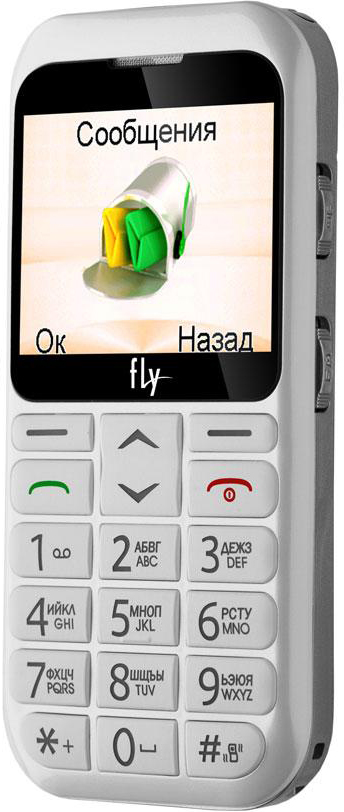 Мобільний телефон FLY EZZY4 Dual Sim (white) Діагональ дисплея 2.4