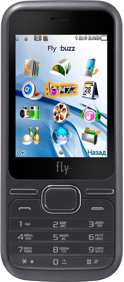 Мобильный телефон FLY DS125 Dual Sim (dark grey)