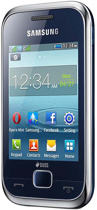 Мобільний телефон SAMSUNG GT-C3312 Champ Deluxe Duos IBR (indigo blue) Діагональ дисплея 2.8