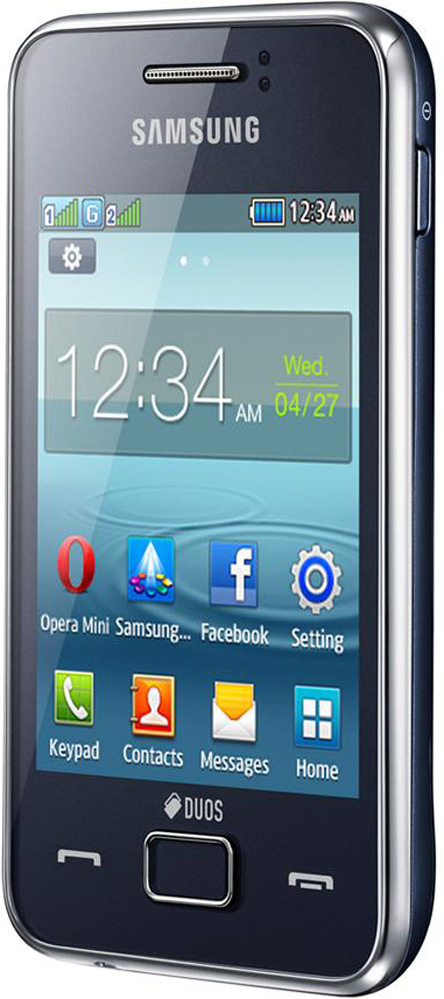 Мобильный телефон SAMSUNG GT-S5222 Star 3 Duos IBR (indigo blue) Диагональ дисплея 3