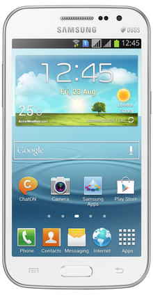 Смартфон SAMSUNG GT-I8552 Galaxy Win Duos RWA (ceramic white)