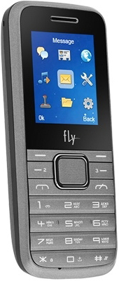 Мобільний телефон FLY TS91 Triple Sim (silver) Діагональ дисплея 1.7