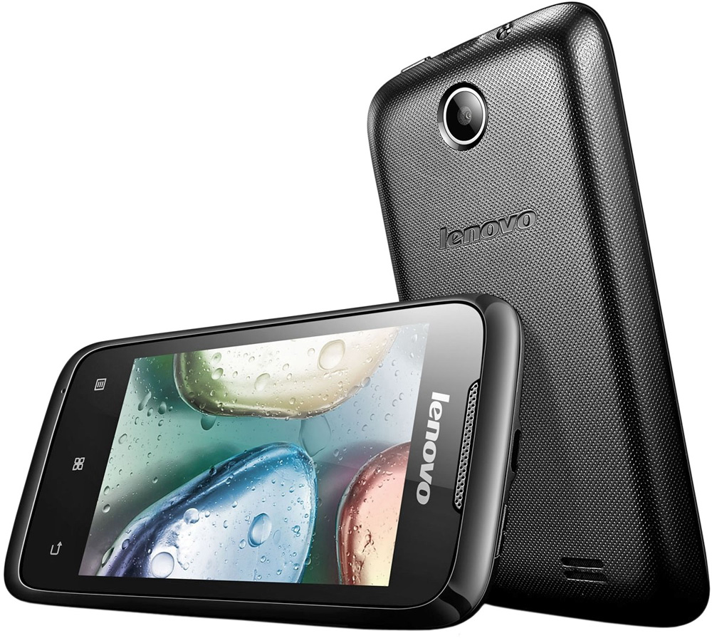 Зовнішній вигляд Смартфон LENOVO A369i (black)