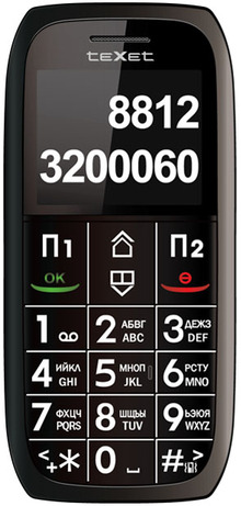 Мобильный телефон TEXET TM-B312 (black)