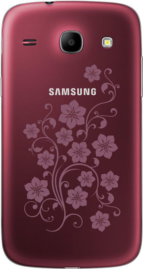 Смартфон SAMSUNG GT-I8262 Galaxy Core Duos WRZ (wine red) La Fleur Диагональ дисплея 4.3