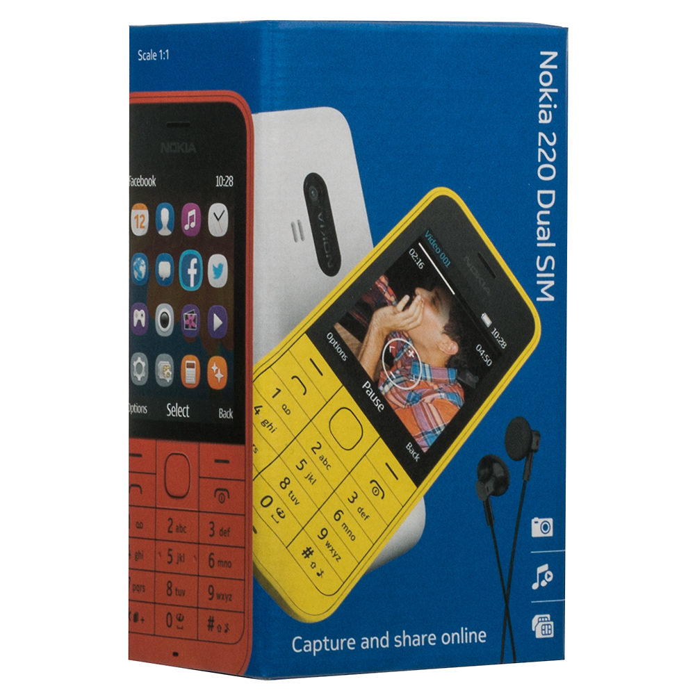 Зображення Мобільний телефон NOKIA 220 Dual SIM (black)