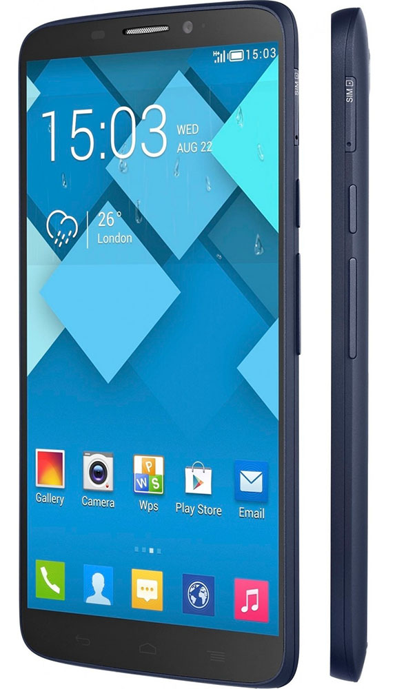 Смартфон ALCATEL One Touch 8020D HERO bluish black Матриця IPS