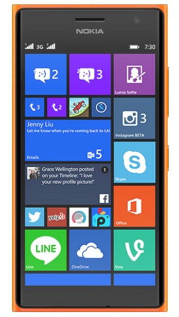 Смартфон NOKIA 730 Lumia Dual SIM (br_orange)