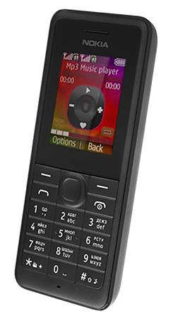 Мобильный телефон NOKIA 106 Black Диагональ дисплея 1.8