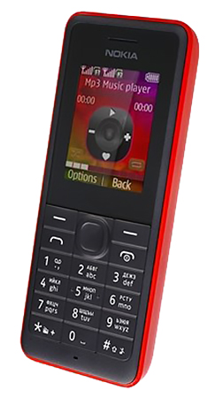 Мобільний телефон NOKIA 106 Red Діагональ дисплея 1.8