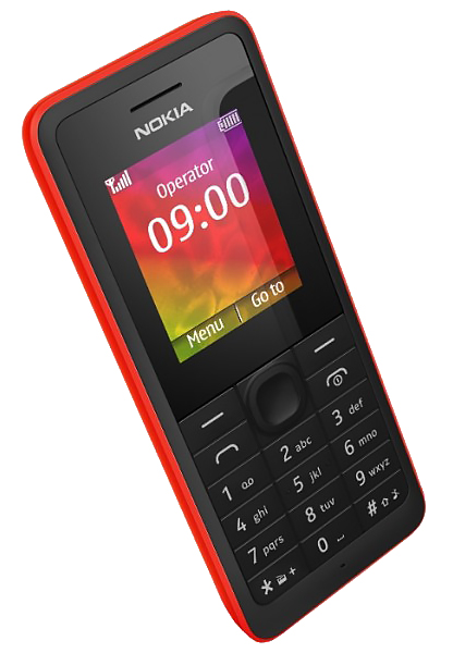 Мобільний телефон NOKIA 106 Red Матриця TFT