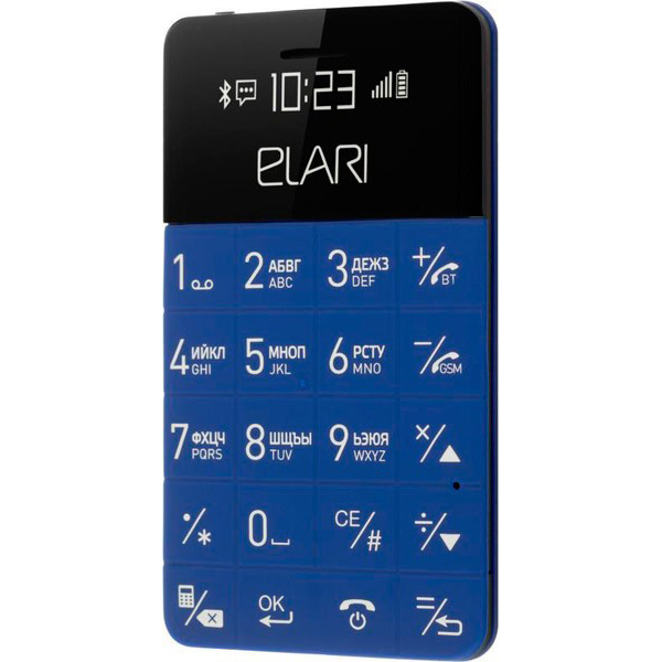 Мобильный телефон ELARI CardPhone Blue (LR-CP-BL) Матрица TFT