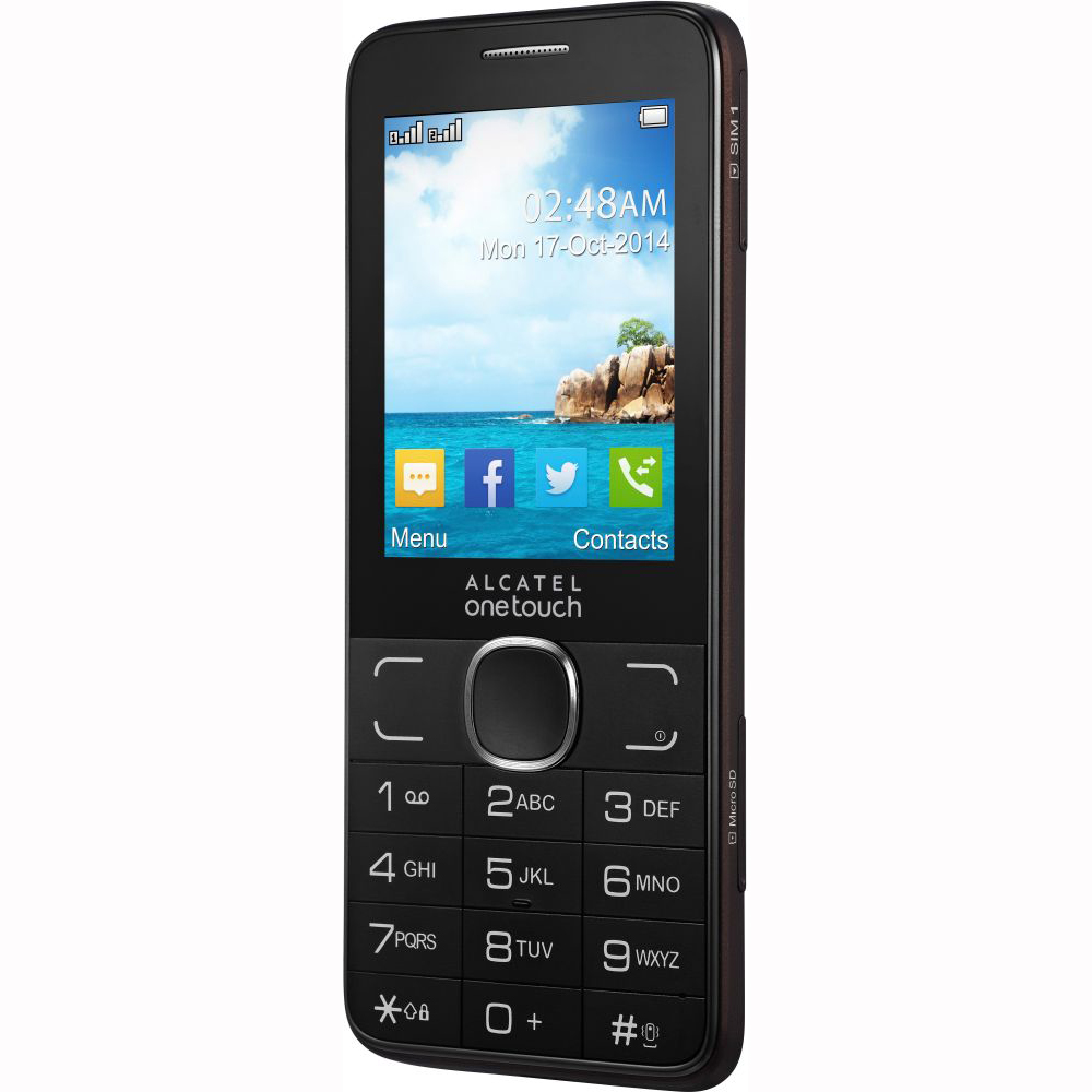 Мобільний телефон ALCATEL 2007D Dark Chocolate Діагональ дисплея 2.4