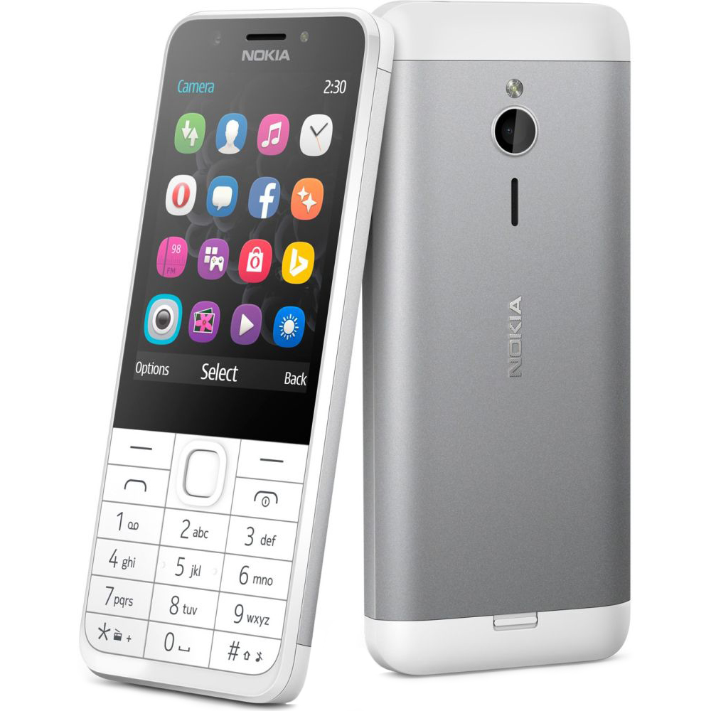 Мобильный телефон NOKIA 230 Dual SIM Silver White