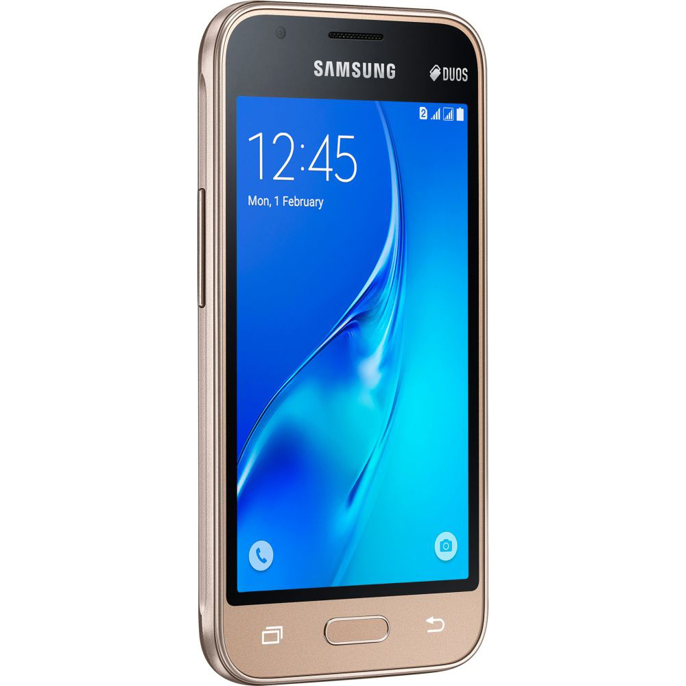 SAMSUNG Galaxy J1 mini 2016 768Mb/8Gb Duos Gold (SM-J105HZDDSEK) купить в  Киеве ➦ лучшая цена в Фокстрот по всей Украине: Харьков, Днепр, Одесса,  Николаев, Запорожье