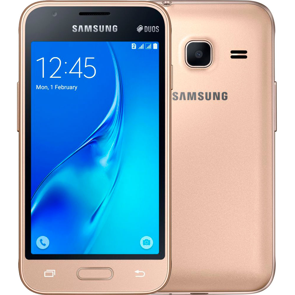 SAMSUNG Galaxy J1 mini 2016 768Mb/8Gb Duos Gold (SM-J105HZDDSEK) купить в  Киеве ➦ лучшая цена в Фокстрот по всей Украине: Харьков, Днепр, Одесса,  Николаев, Запорожье