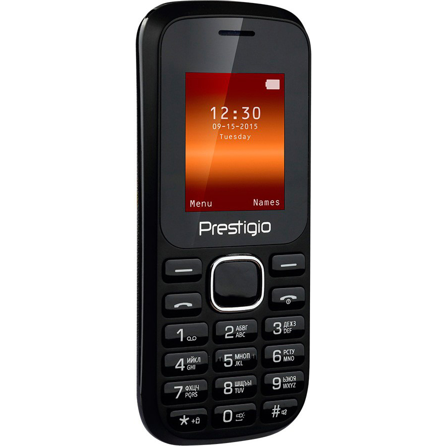 Мобильный телефон PRESTIGIO 1180 DS Black Диагональ дисплея 1.8