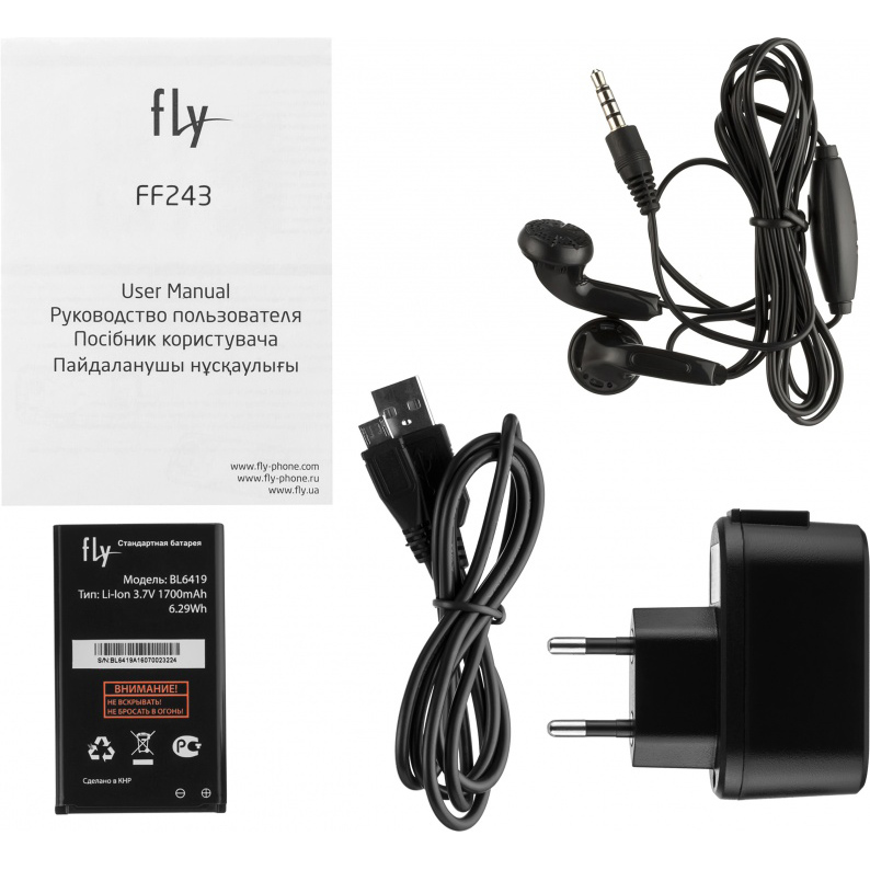 Фото 4 Мобильный телефон FLY FF243 Dual Sim Black