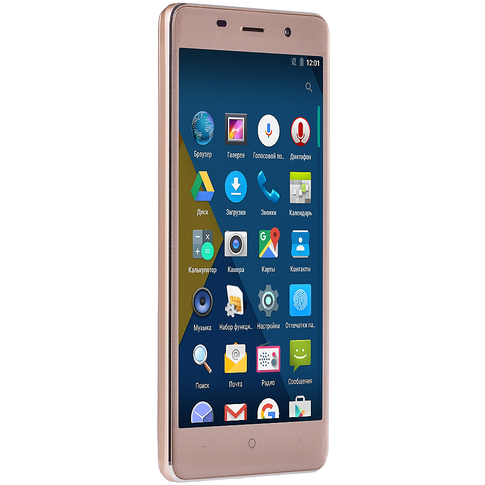 Смартфон BRAVIS A504 Trace 1/8Gb Dual Sim Gold Оперативная память, Гб 1