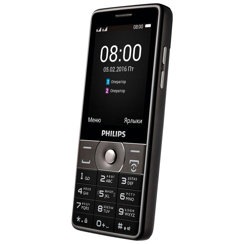 Мобільний телефон PHILIPS Xenium E570 Dual Sim Dark Gray Матриця TFT