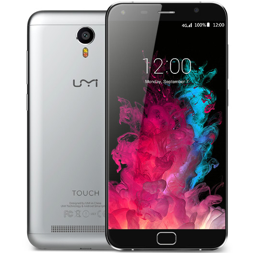 Смартфон UMI Touch Gray Встроенная память, Гб 16