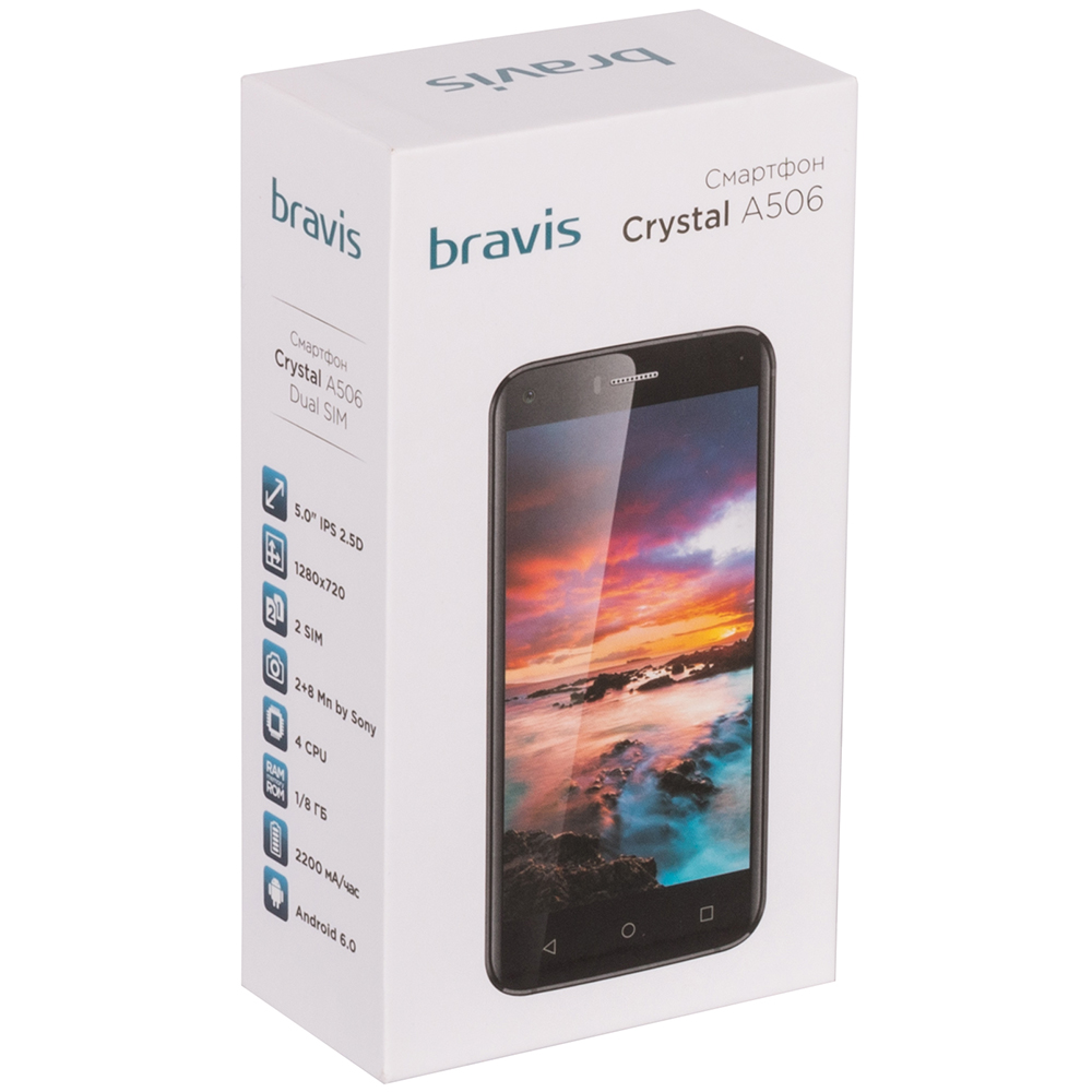 В Україні Смартфон BRAVIS A506 Crystal 1/8Gb Dual Sim Black