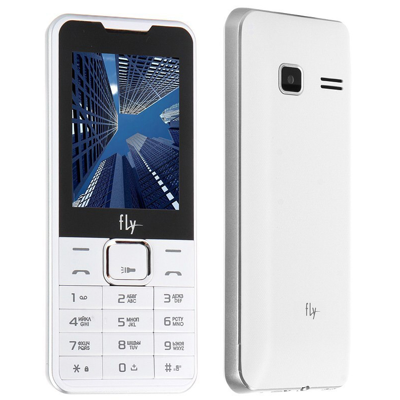 Мобильный телефон FLY FF243 Dual Sim White Диагональ дисплея 2.4