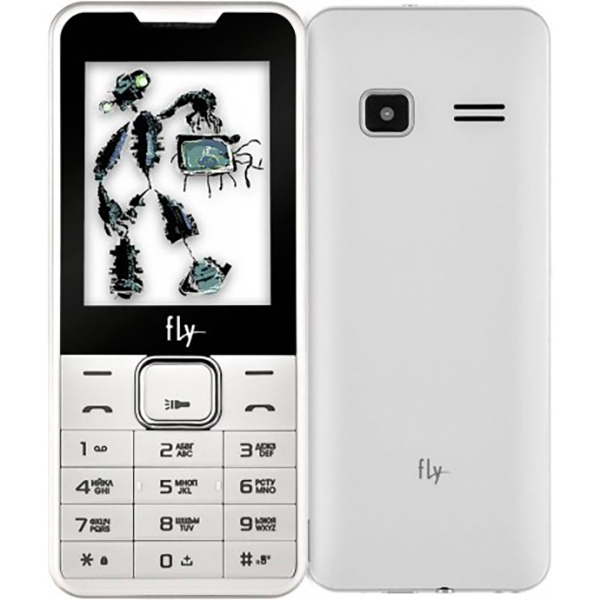 Мобильный телефон FLY FF243 Dual Sim White Матрица TFT