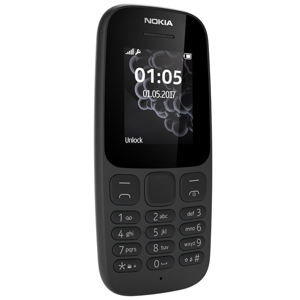 Мобільний телефон NOKIA 105 Single Sim New Black Матриця TFT