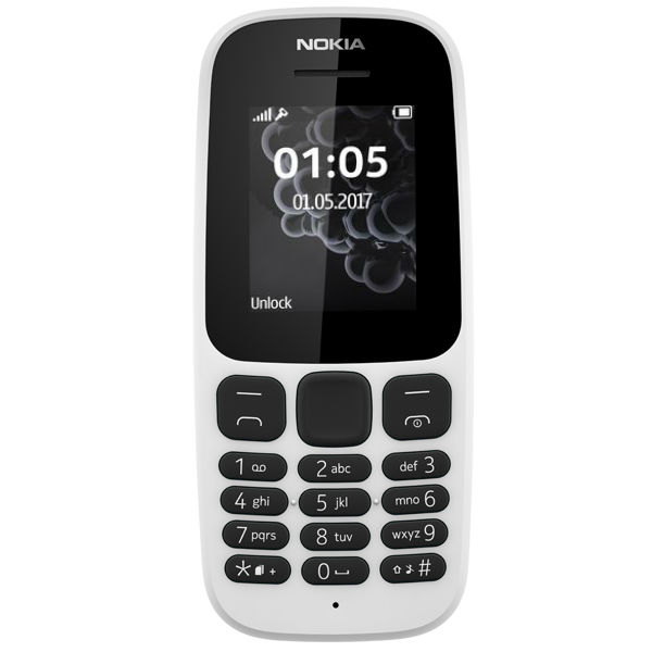 Мобильный телефон NOKIA 105 Single Sim New White