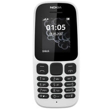 NOKIA 105 Single Sim New White