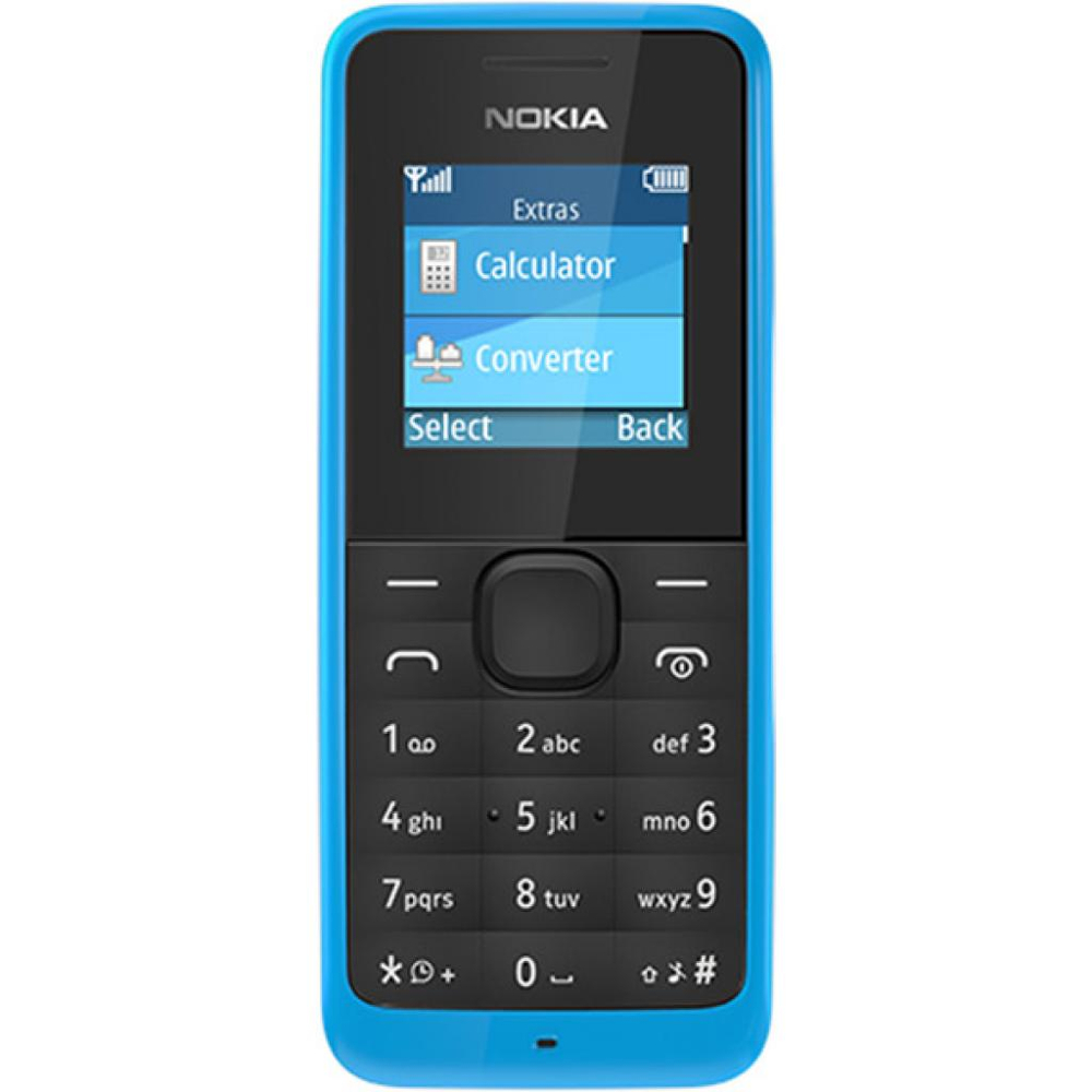 Мобильный телефон NOKIA 105 (Cyan) купить в Киеве ➦ лучшая цена в Фокстрот  по всей Украине: Харьков, Днепр, Одесса, Николаев, Запорожье