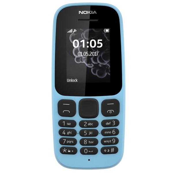 Мобильный телефон NOKIA 105 Single Sim New Blue