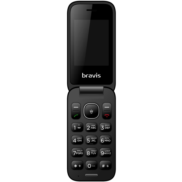 Мобильный телефон BRAVIS C243 Flip Dual Sim Red