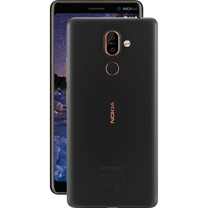 Зовнішній вигляд Смартфон NOKIA 7 Plus Dual SIM black (TA-1046)