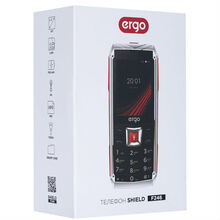 Мобільний телефон ERGO F246 Shield Dual Sim Black/Red