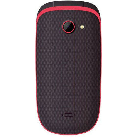 Мобильный телефон MAXCOM MM818 Black-Red Диагональ дисплея 2.4