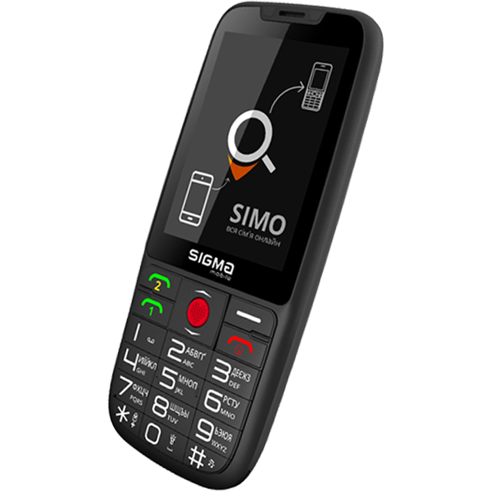 Мобильный телефон SIGMA Comfort 50 Elegance 3 SIMO ASSISTANT Black Матрица LCD