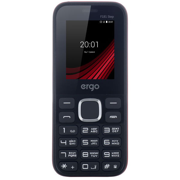 Мобільний телефон ERGO F181 Step Dual Sim Red