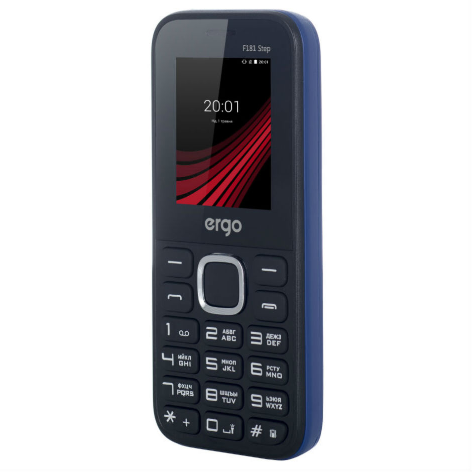 Замовити Мобільний телефон ERGO F181 Step Dual Sim Blue