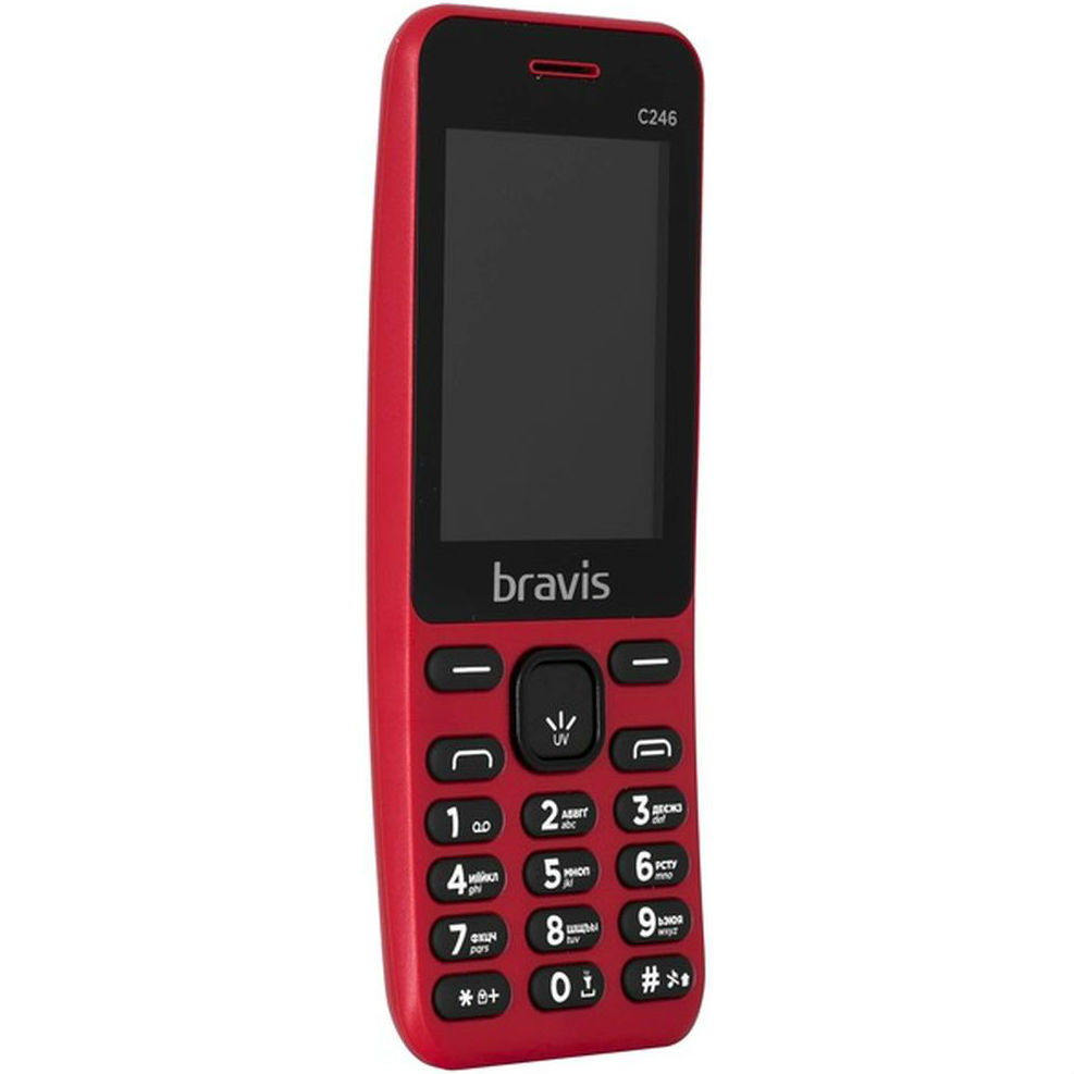 Мобільний телефон BRAVIS C246 Fruit Dual Sim Red Матриця TFT