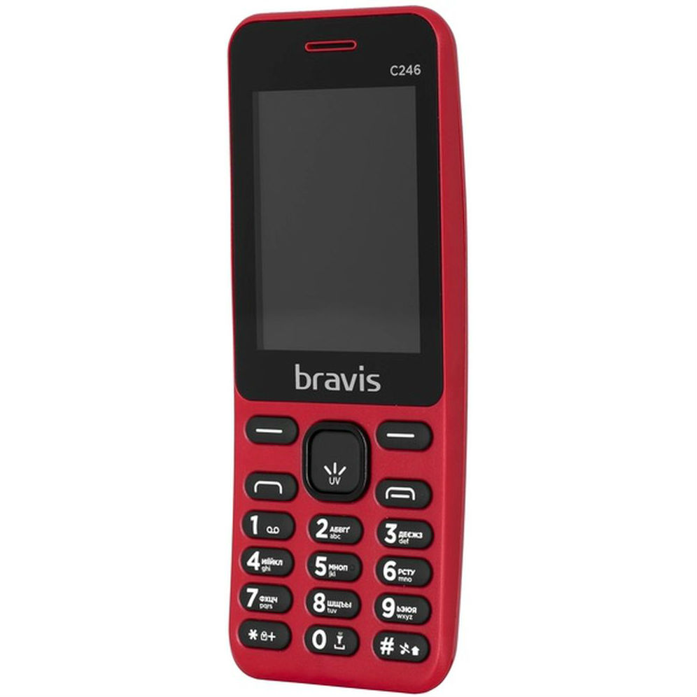 Мобільний телефон BRAVIS C246 Fruit Dual Sim Red Акумулятор 800